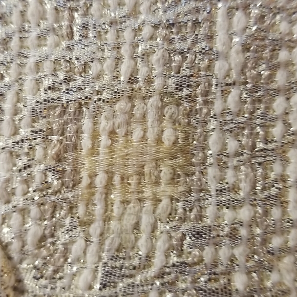 Kate spade shift dress mettallic tweed fabric  little stain in front - Picture 4 of 4